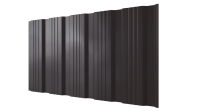 Профнастил К20 1195/1130x0,45 мм, 8019 серо-коричневый глянцевый
