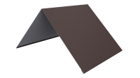 Конёк простой 190x190x2000 мм, 8017 шоколадно-коричневый матовый