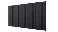 Профнастил К20 1195/1130x0,45 мм, 9005 черный янтарь матовый